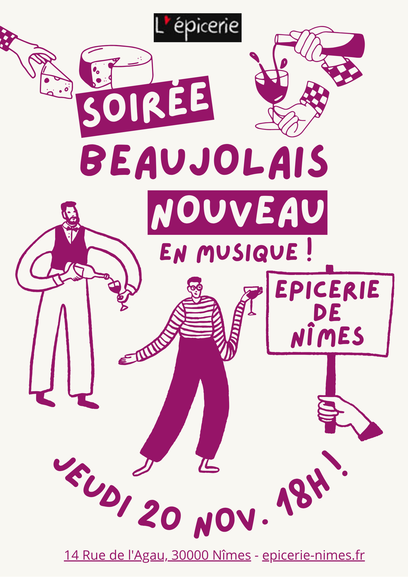 soirée Bojo Epicerie de Nimes nov 25